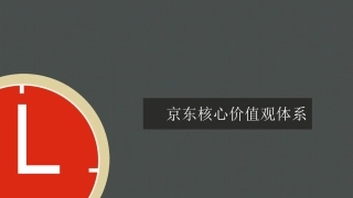 京东核心价值观体系
