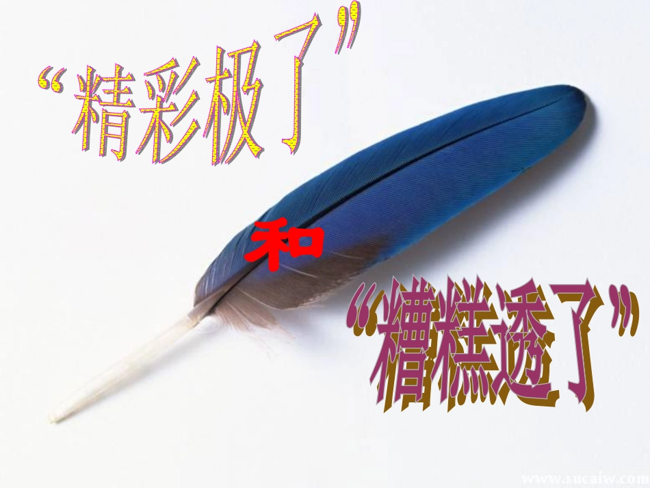 精彩极了和糟糕透了讲义_第1页