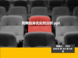 竞聘自身优劣势分析