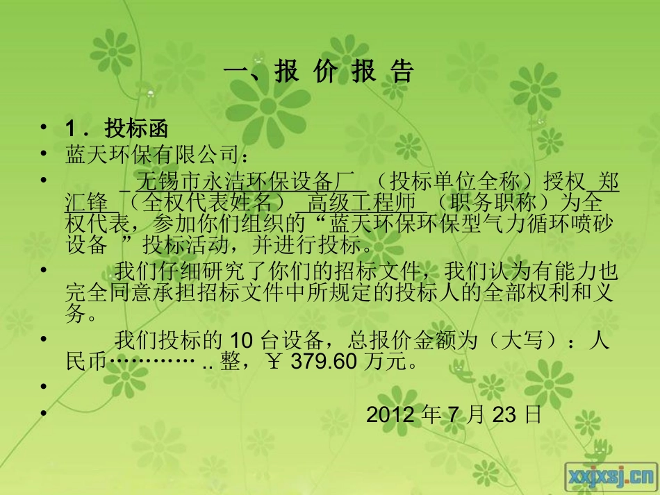 蓝天环保设备投标书_第3页