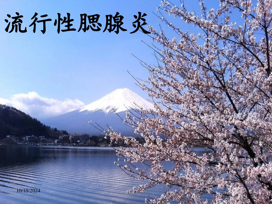 流行性腮腺炎PPt_第1页