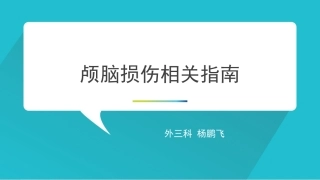 颅脑损伤指南