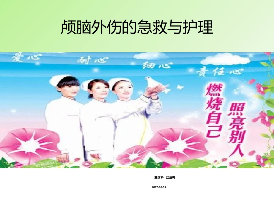 颅脑外伤的急救与护理_第1页