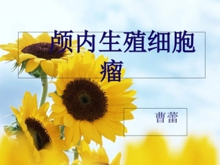 颅内生殖细胞瘤