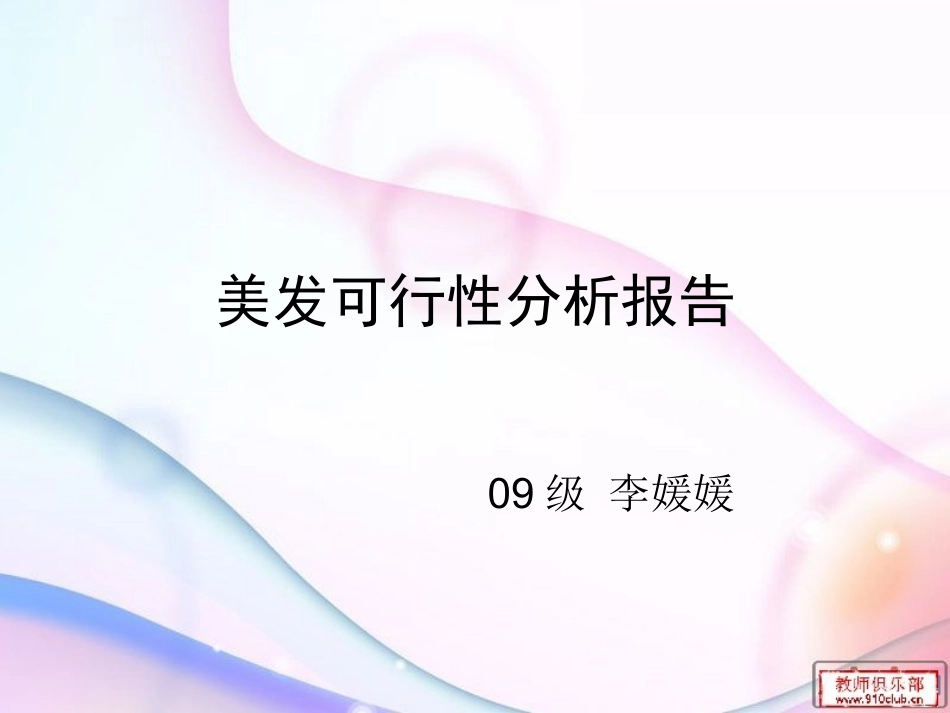 美发可行性分析报_第1页