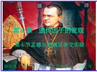 孟德尔的豌豆杂交实验一