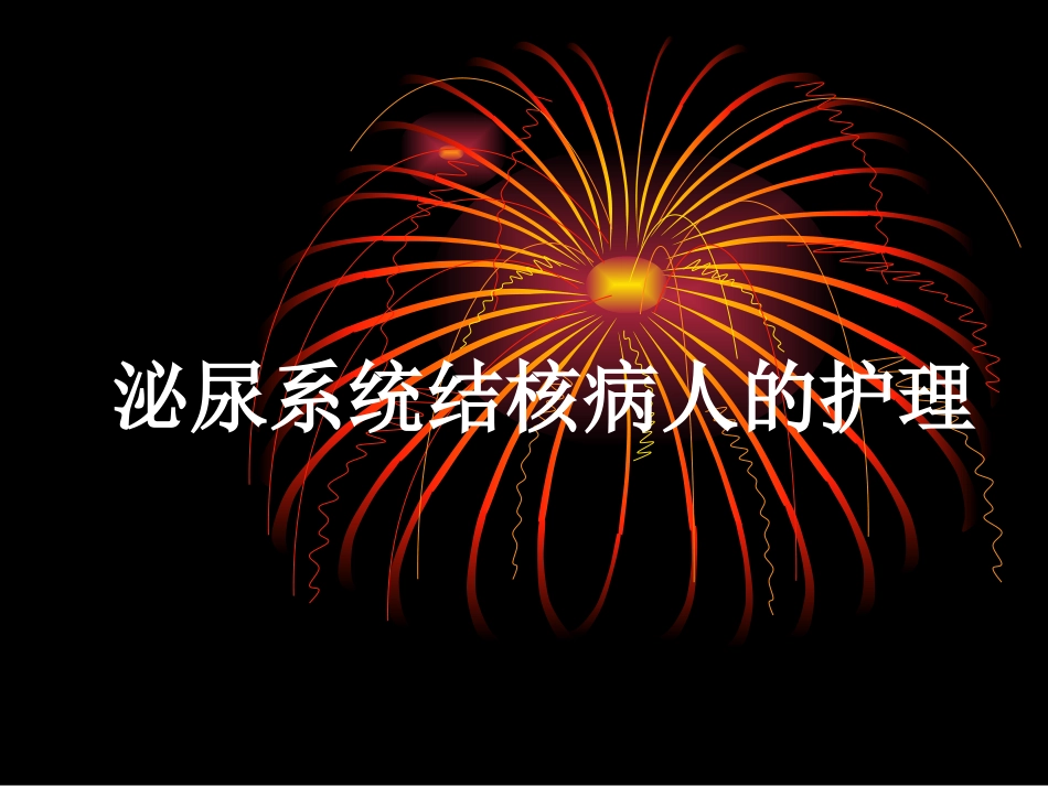 泌尿系统结核病人的护理_第1页