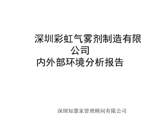 内外部环境分析报告