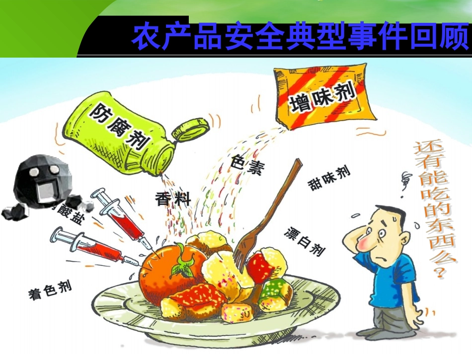 农产品质量安全典型事件回顾_第1页