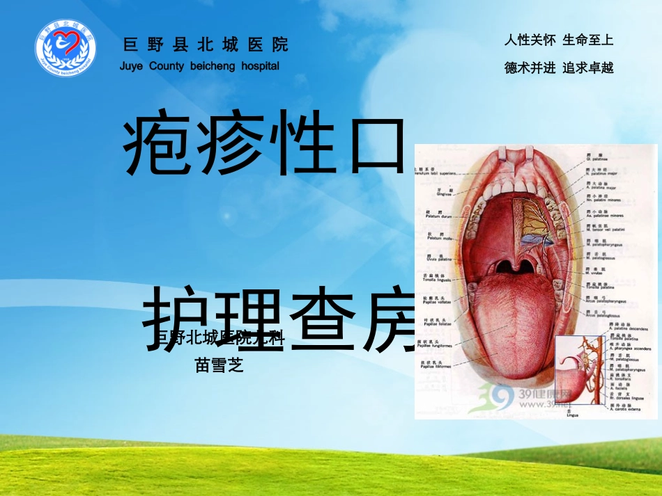 疱疹性口炎护理查房_第1页