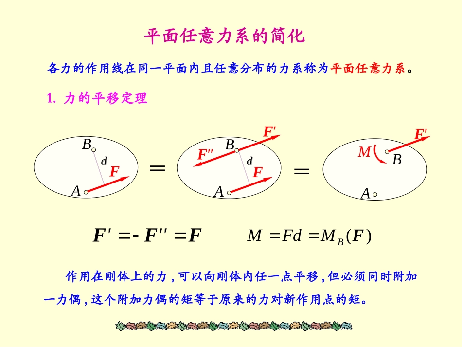 平面任意力系的简化_第2页