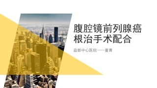 腔镜前列腺癌根治手术配合