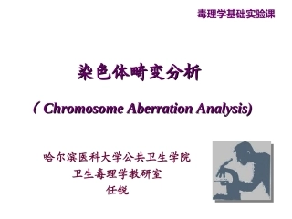 染色体畸变分析汇总