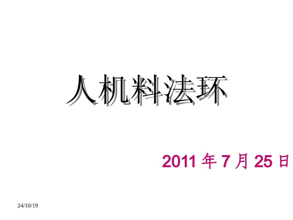 人机料法环的质量管理_第1页