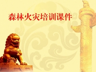 森林火灾培训课件