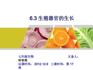 生殖器官的生长