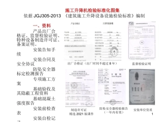 施工升降机检验标准化图集