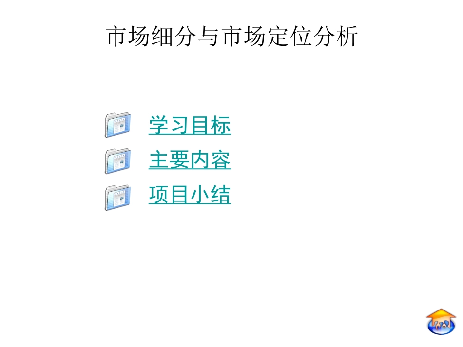 市场细分与市场定位分析_第1页