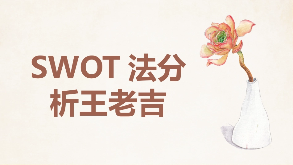 市场营销SWOT法分析_第1页