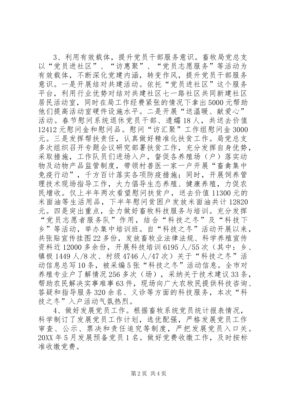 党支部全年工作总结_第2页