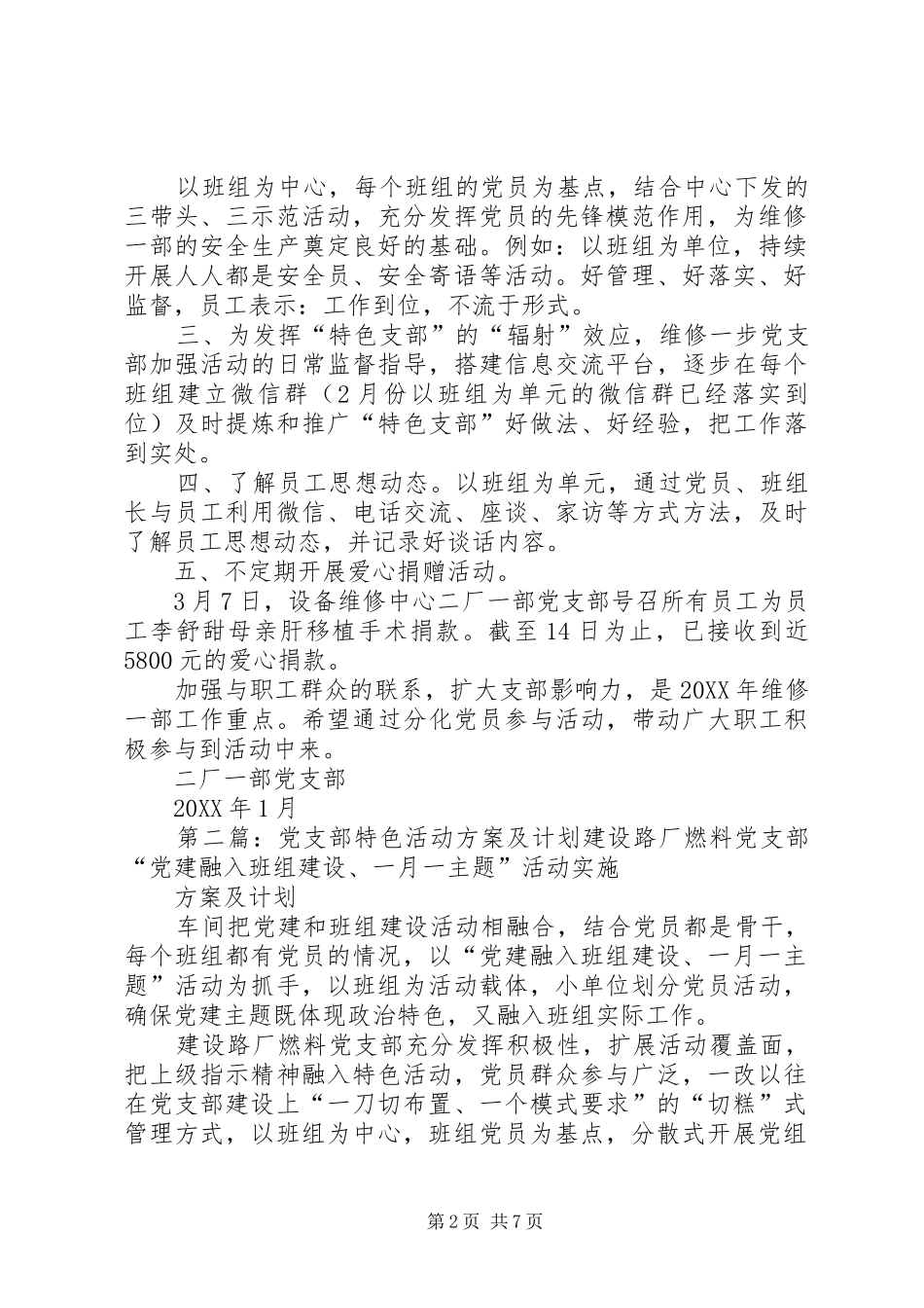 党支部特色活动方案及计划_第2页