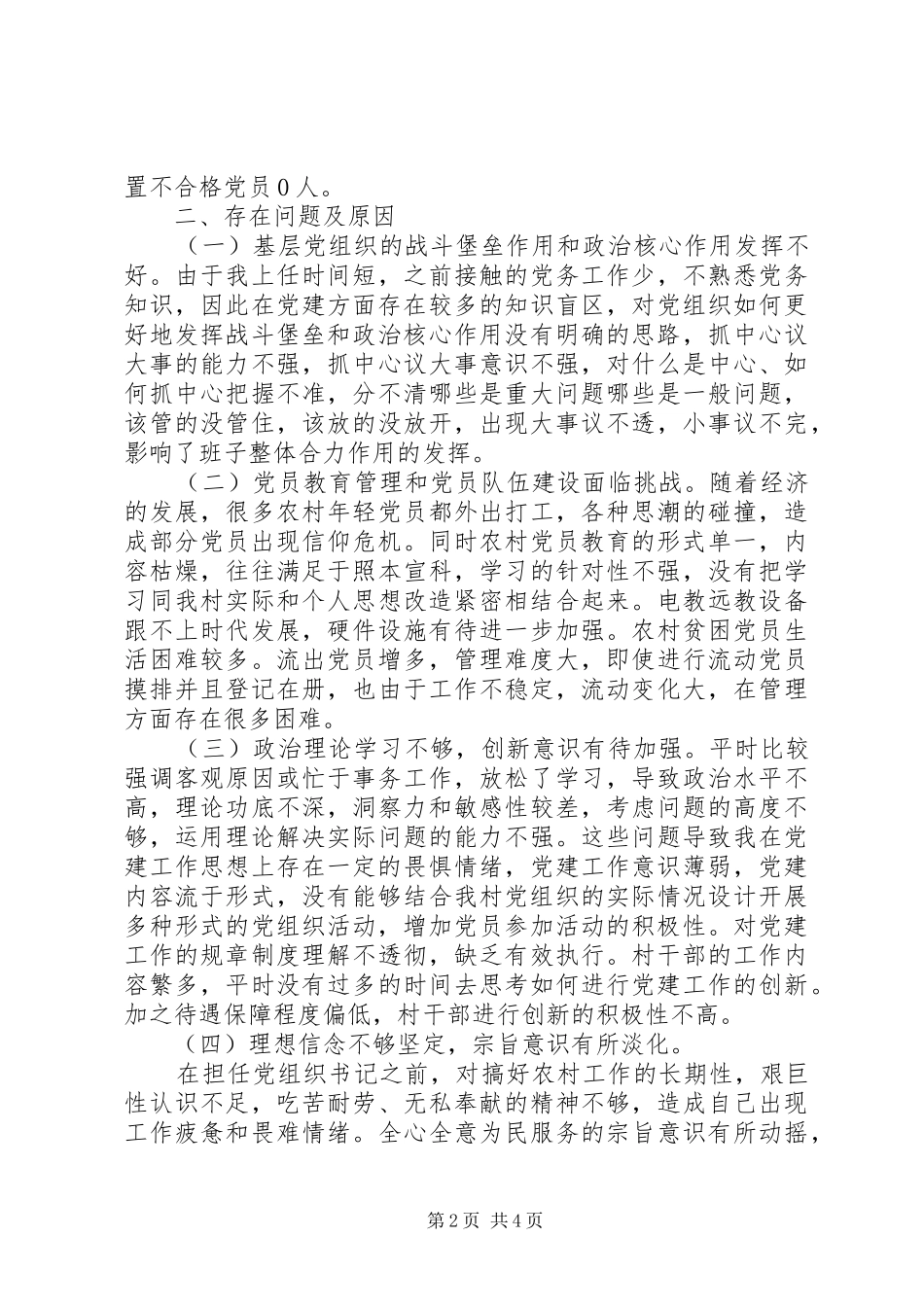 党总支和本人抓基层党建工作述职报告_第2页