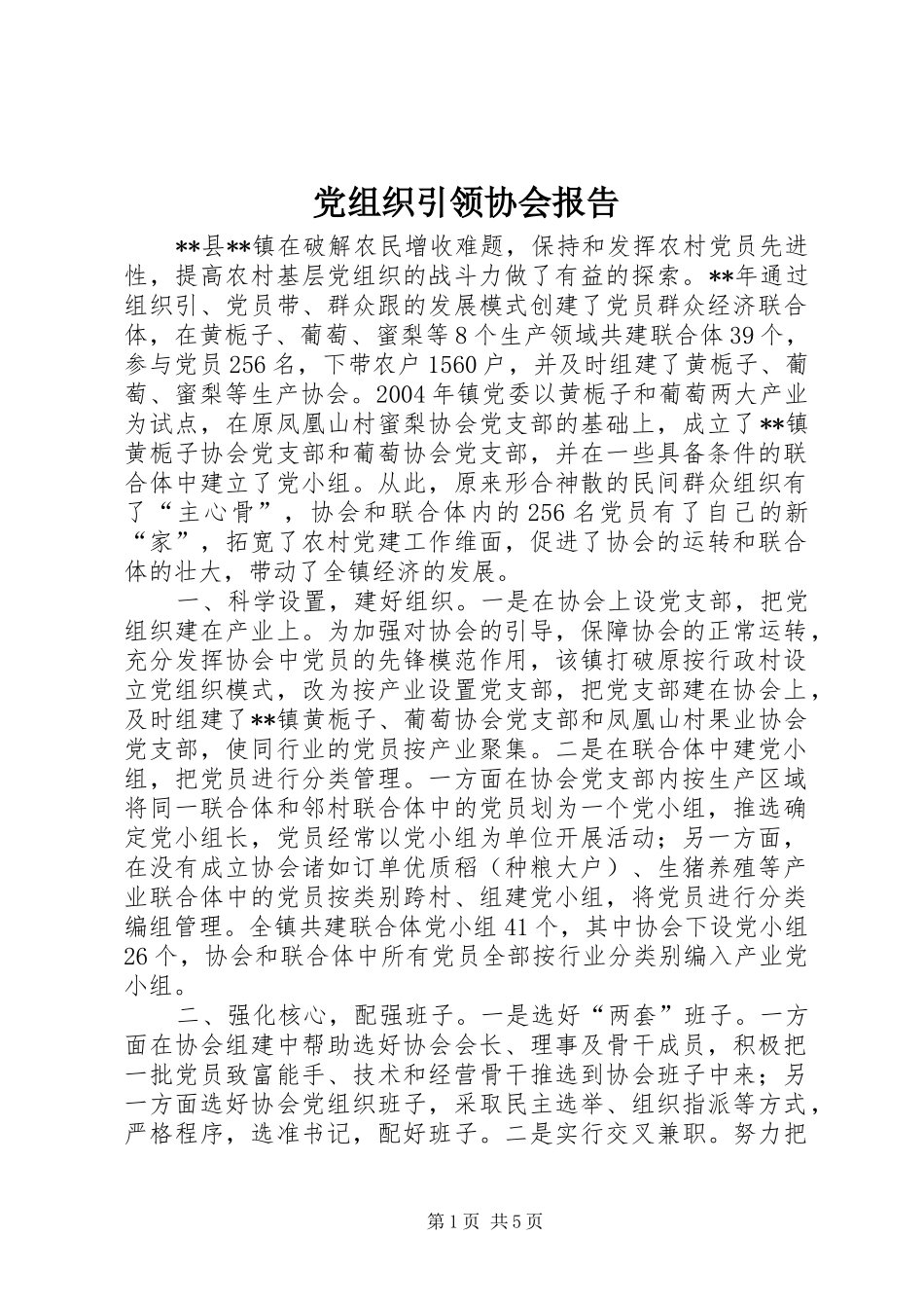 党组织引领协会报告_第1页