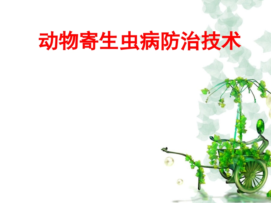 兽医寄生虫概述_第1页