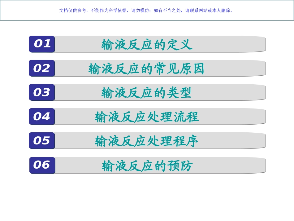 输液反应的应急预案课件_第1页
