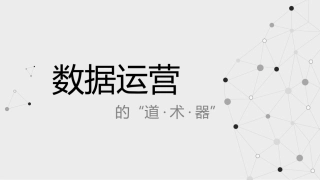 数据运营的道术器