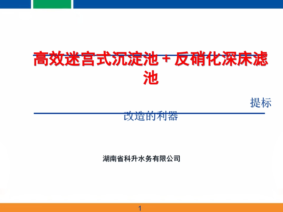水平沉淀装置V型沉淀装置反硝化深床滤池传网上的文件_第1页