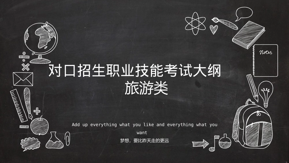 四川单招旅游考试大纲解读_第1页