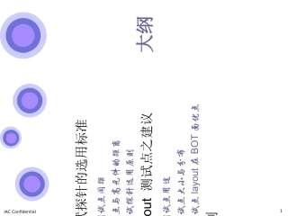 探针选用标准layout测点选用之意见