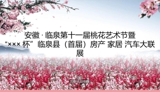 桃花节策划方案