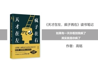 天才在左疯子在右读书分享
