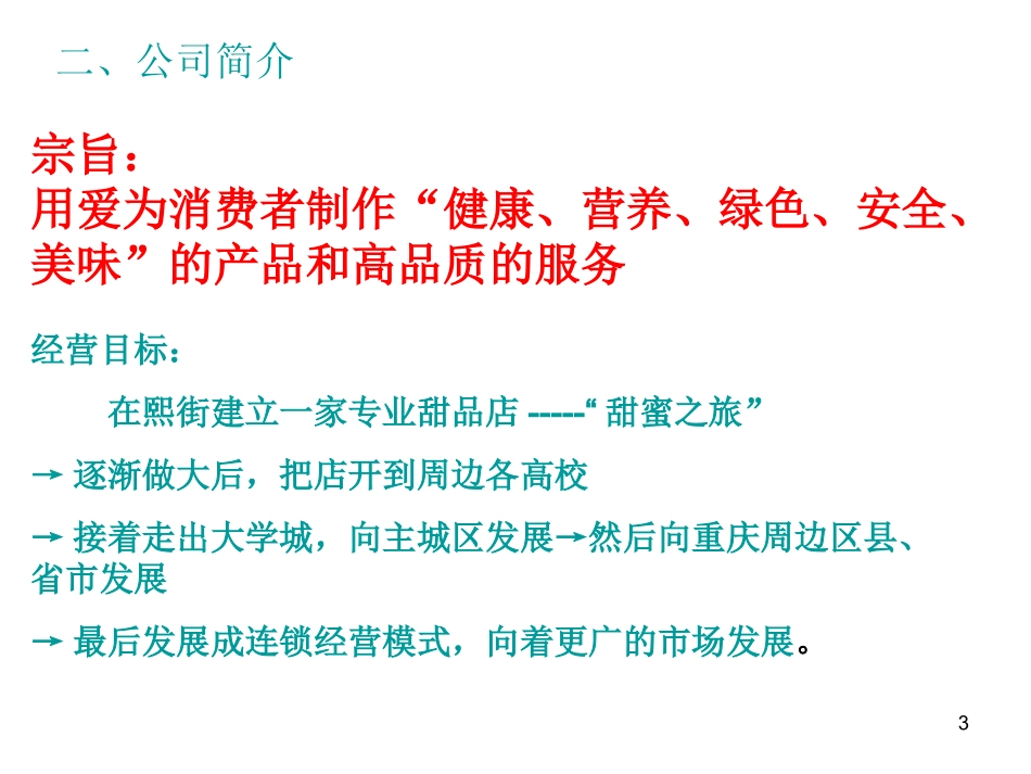 甜品店创业计划书幻灯片_第3页