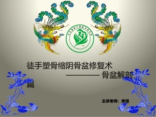 徒手塑骨缩阴骨盆修复术