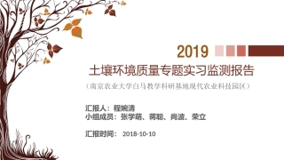 土壤监测报告