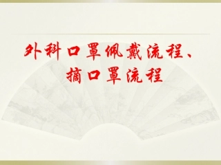 外科口罩佩戴方法