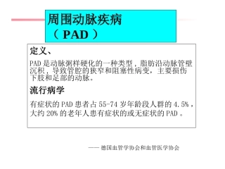 外周动脉闭塞