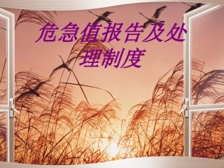 危急值报告及处理制度培训课件