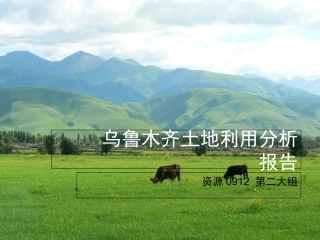 乌鲁木齐土地利用分析报告