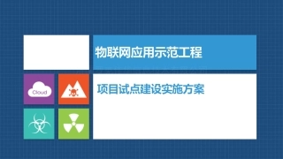 物联网应用示范工程项目试点建设实施方案