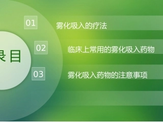 雾化吸入及常用药物课件
