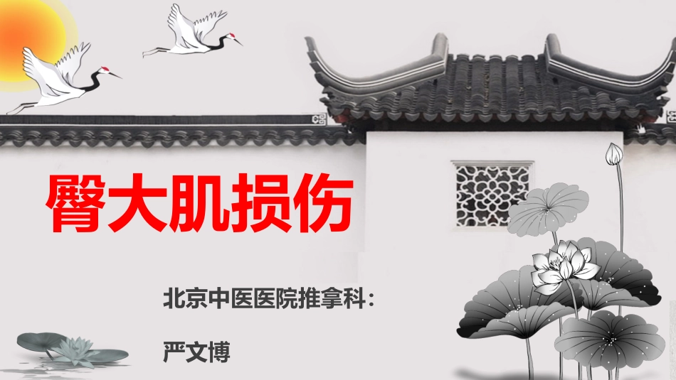 详解臀大肌损伤二三事_第1页