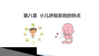 小儿呼吸系统特点