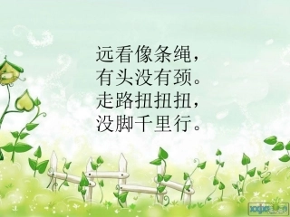 小蛇散步课件