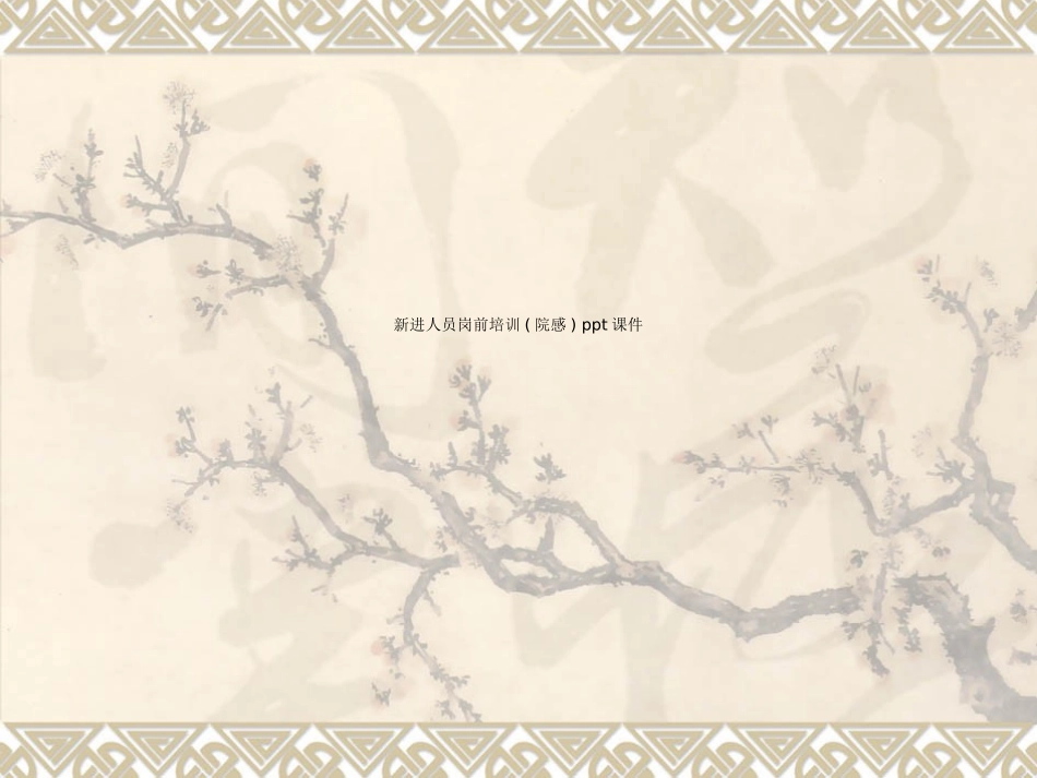 新进人员岗前培训院感课件_第1页