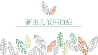 新生儿低钙血症
