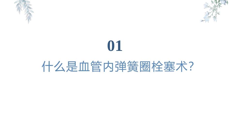 血管内弹簧圈栓塞术治疗颅内动脉瘤健康宣教课件_第3页